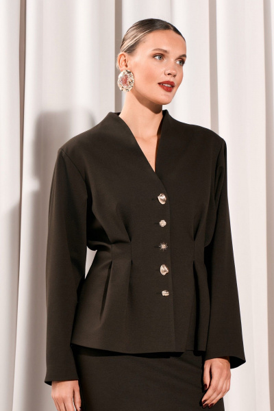 Жакет, юбка Lissana 5042 темно-зеленый - фото 8