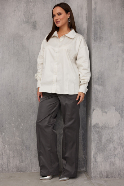 Блуза BegiModa 4144 сливочный - фото 4