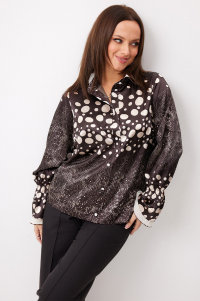 Блуза BegiModa 4145 шоколад - фото 7