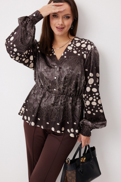 Блуза BegiModa 4146 шоколад - фото 1