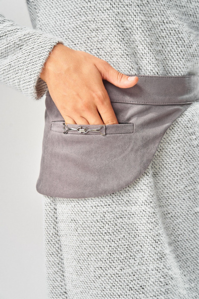 Платье Laikony L-573 серый_зигзаг - фото 9