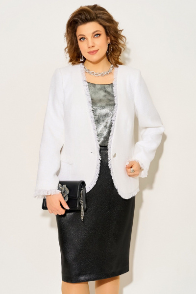Жакет Fita 20671 белый - фото 4
