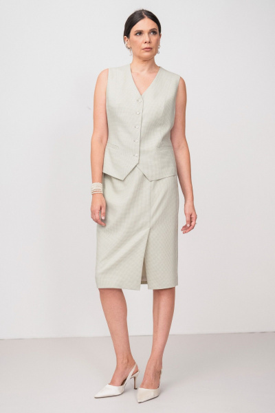 Жилет FASHION CENTRE Пш-4133 эвкалипт - фото 2