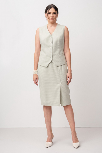 Жилет FASHION CENTRE Пш-4133 эвкалипт - фото 1