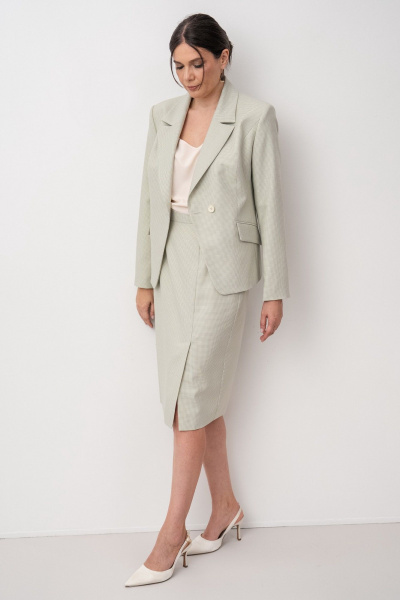 Жакет FASHION CENTRE Пш-4137 эвкалипт - фото 3