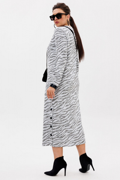 Платье Anelli 1755 серая_магия - фото 6