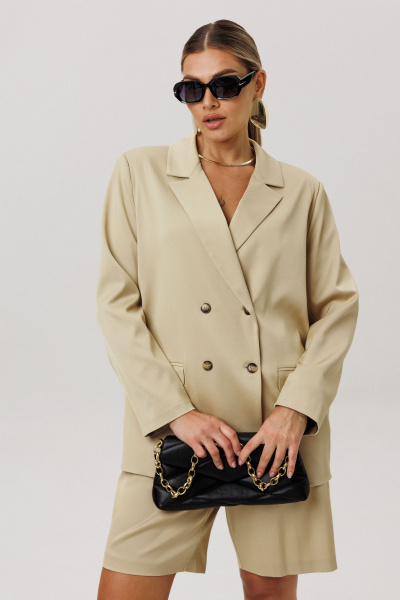 Жакет Anelli 1744 кунжутная_халва - фото 8