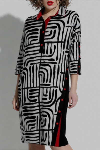 Платье Avanti 1137-7 серый - фото 3