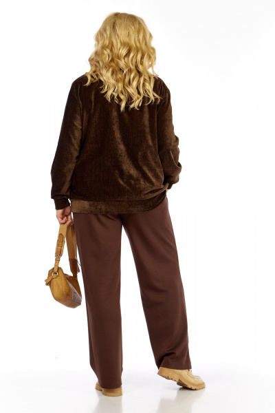 Брюки, бомбер Элль-стиль 2432 коричневый - фото 9