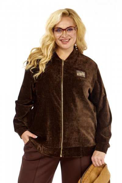 Брюки, бомбер Элль-стиль 2432 коричневый - фото 4