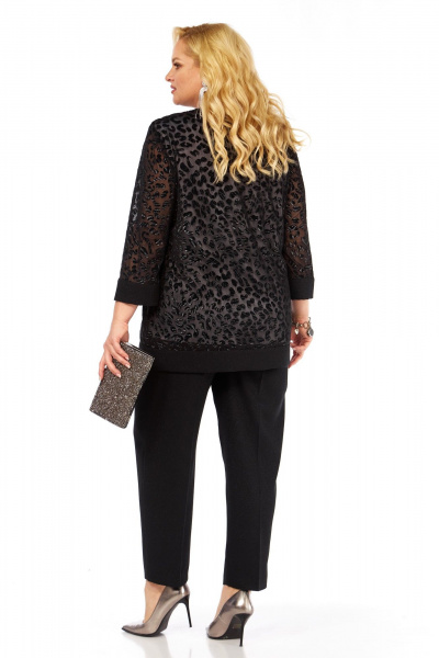 Блуза Элль-стиль 2435а черный - фото 8