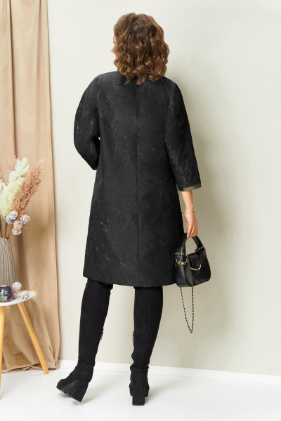 Платье VOLNA 1453 черный - фото 5