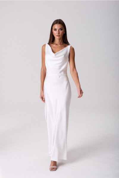 Платье Lady Line 0325 молочный - фото 3