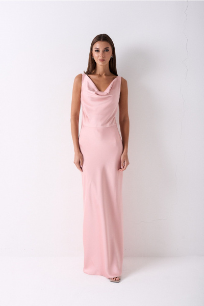 Платье Lady Line 0325 пыльный_розовый - фото 7