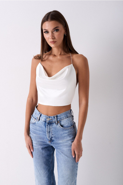 Топ Lady Line 0525 молочный - фото 4