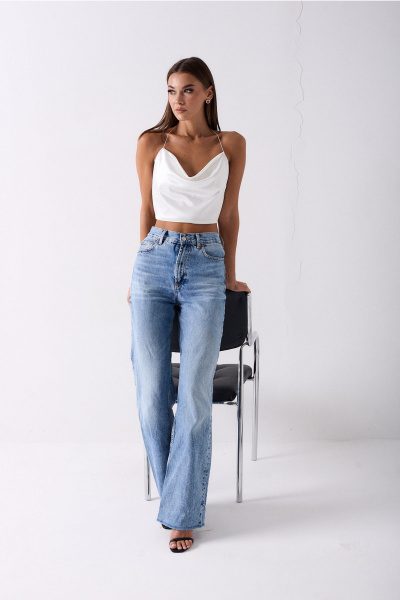 Топ Lady Line 0525 молочный - фото 2