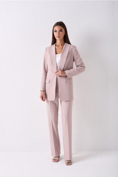 Брюки, жакет Lady Line 1225 пыльно-розовый - фото 7