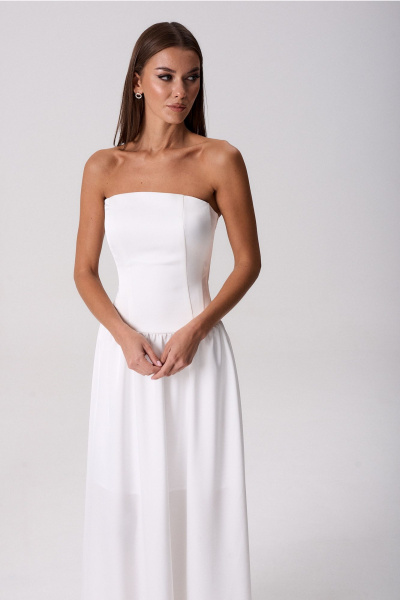 Платье Lady Line 1525 молочный - фото 10