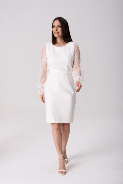 Платье Lady Line 1925 молочный - фото 1