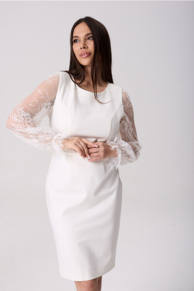 Платье Lady Line 1925 молочный - фото 2