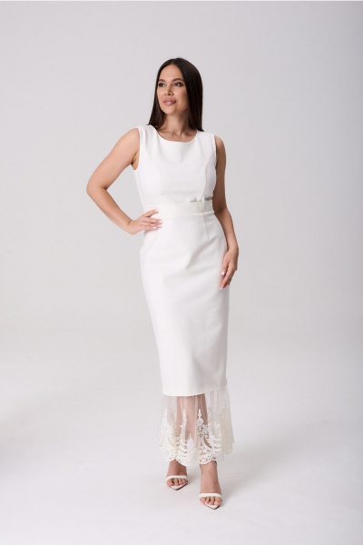 Платье Lady Line 2025 молочный - фото 2