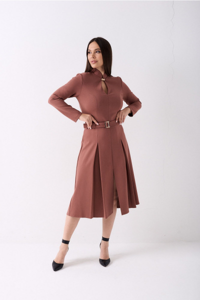 Платье Lady Line 2325 капучино - фото 3