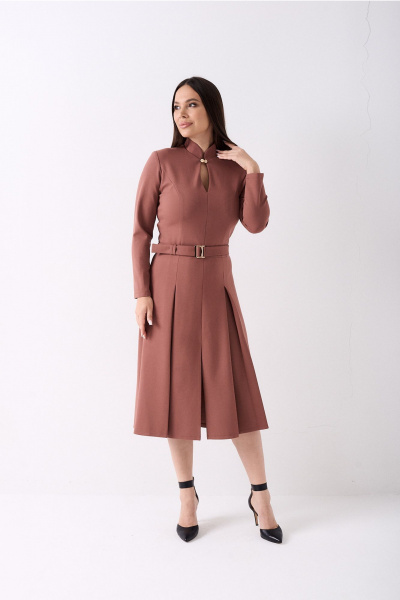 Платье Lady Line 2325 капучино - фото 1