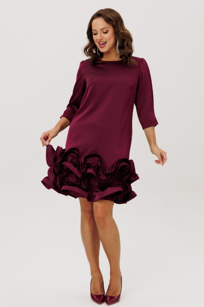 Платье Mubliz 291 бордовый - фото 21