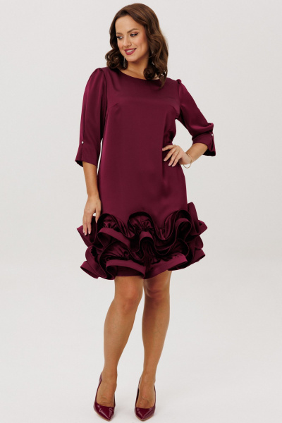 Платье Mubliz 291 бордовый - фото 17
