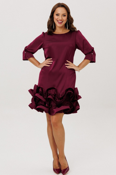 Платье Mubliz 291 бордовый - фото 16