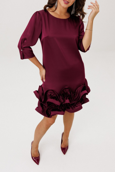 Платье Mubliz 291 бордовый - фото 9