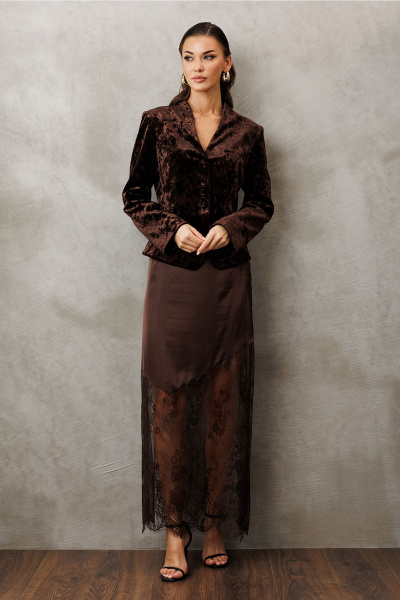 Жакет Butеr 3188 коричневый - фото 5