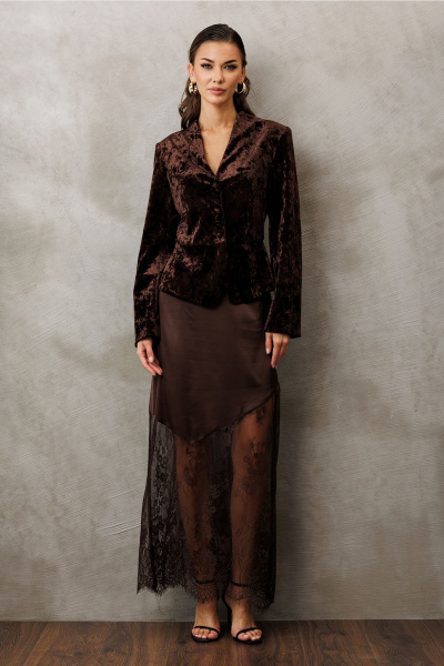 Жакет Butеr 3188 коричневый - фото 4