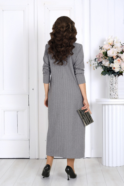 Платье Ninele 6090 светло-серый - фото 9