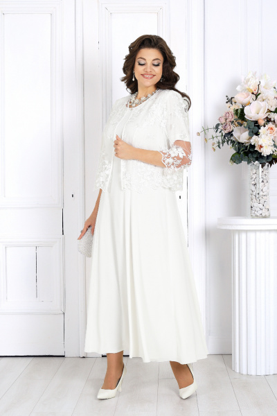 Жакет, платье Ninele 7489 молоко - фото 6