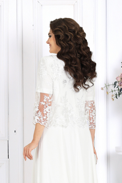 Жакет, платье Ninele 7489 молоко - фото 11