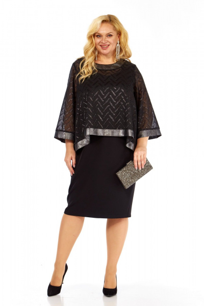 Блуза, платье БагираАнТа 1005 черный - фото 3