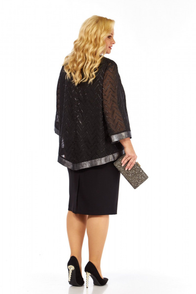 Блуза, платье БагираАнТа 1005 черный - фото 6