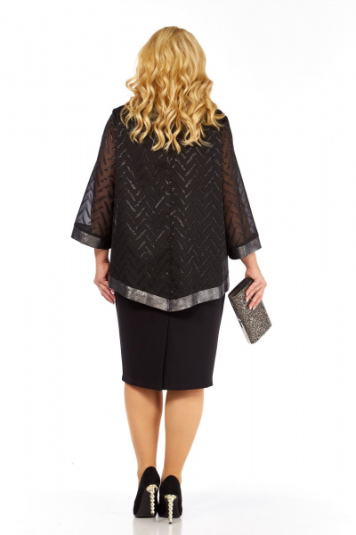 Блуза, платье БагираАнТа 1005 черный - фото 5