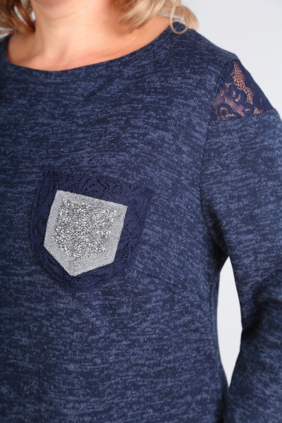 Платье СиБон 0182 синий - фото 3