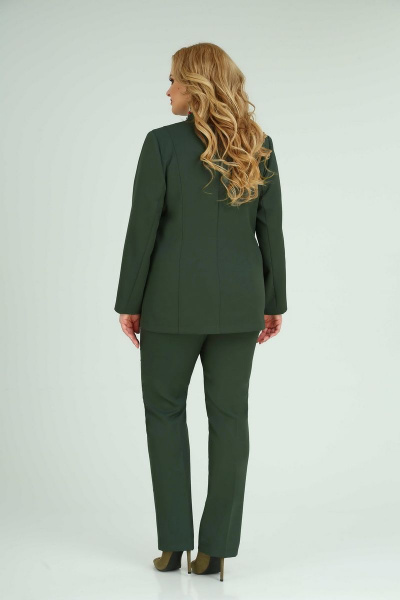 Брюки, жакет Орхидея 1067 темно-зеленый - фото 4