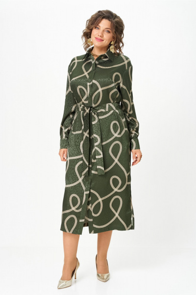 Платье VIPPRIMO 123 оливка - фото 12