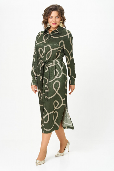 Платье VIPPRIMO 123 оливка - фото 3