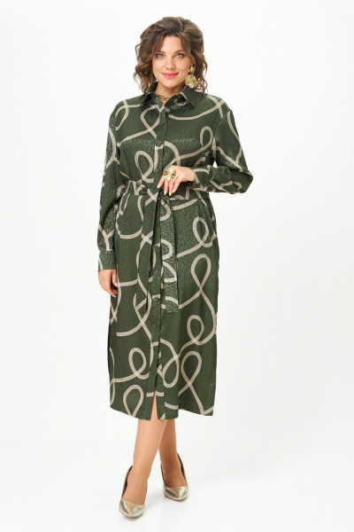 Платье VIPPRIMO 123 оливка - фото 1