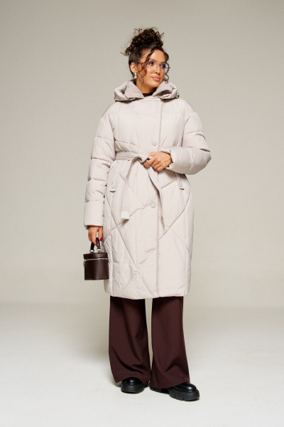 Пальто Beautiful&Free 8024 жемчуг - фото 1