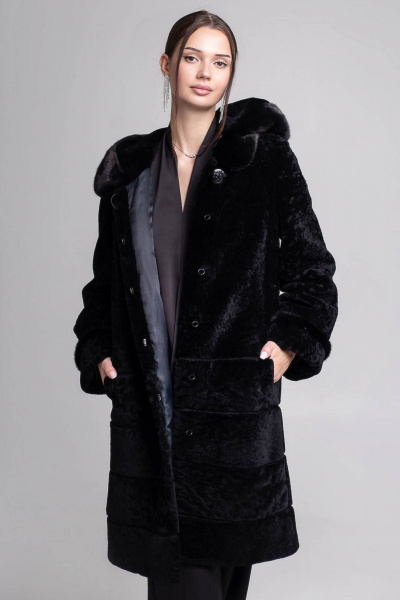 Пальто Мехофф Линия19.12-52 черный - фото 3