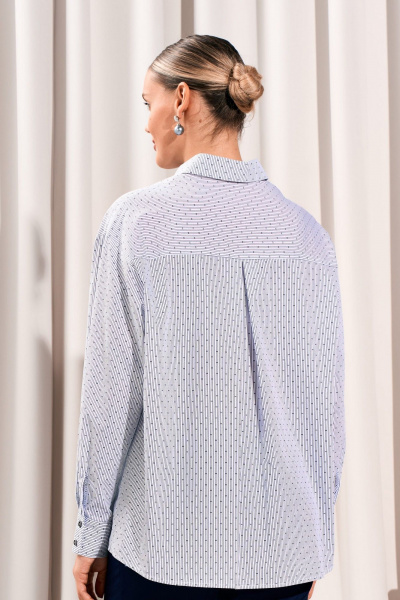 Рубашка Lissana 5037 бело-синий - фото 7