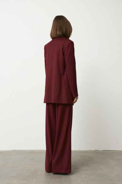 Брюки, жакет Luitui R4049 винный - фото 3
