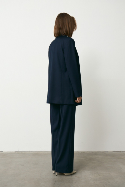 Брюки, жакет Luitui R4048 темно-синий - фото 6