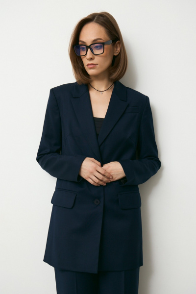 Жакет Luitui R3012 темно-синий - фото 4